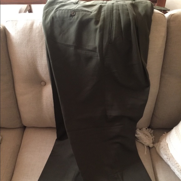 Slate dark green men’s slacks - Picture 3 of 8